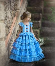 Girl Dresses Girls Princess Dress Layered Cake Vintage Children Fashion Clothing