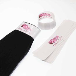 Gift Wrap 25 130mm Custom Logo Wig Virgin Hair Extension Packaging Stickers Customised Self Adhesive Labels For Extensions