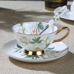 Cups Saucers Bone China Coffee Cup And Saucer European Set English Afternoon