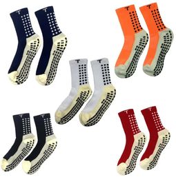 Vendas de pedidos mistos meias de futebol antiderrapantes Trusox meias de futebol masculinas de algodão de qualidade Calcetines com Trusox