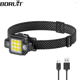 Headlamps Multifunctional COB XPG HeadLamp TYPE-C Charging LED Magnetic Work Lamp Outdoor Camping Headlight