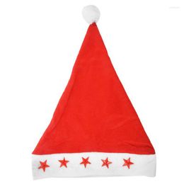 Christmas Decorations Santa Hat With Flashing Lights Adult Size - Light Up