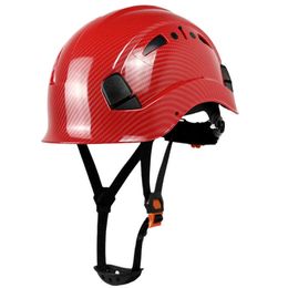 European Carbon Fibre Pattern Safety Helmet Ansi Construction American Hard Hat For Engineer ABS Protective Work Cap Men
