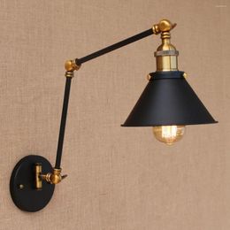 Wall Lamps Retro Vintage Adjustable Long Swing Arm Light Fixture Edison Lamp Loft Style Industrial Sconce Appliques Led