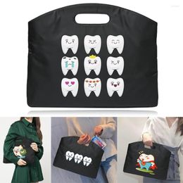 Briefcases Teeth Pattern Print Business Briefcase Laptop Office Totes Case Sleeve Organizer Top-Handle Bag Conference Document Handbag