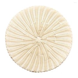 Table Mats Cup Placemat Multi-purpose Fake Rattan Woven Waterproof Pad Practical Heat Insulation Coffee