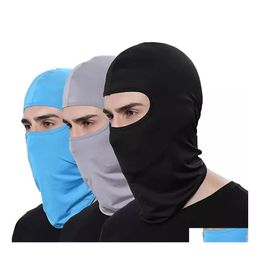 Cycling Caps Masks Motorcycle Face Mask Outdoor Sports Hood Fl Er Clava Summer Sun Rotection Neck Scraf Riding Headgear Drop Deliv Dhb90