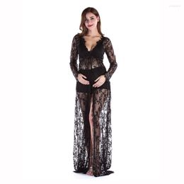 Casual Dresses Sexy Pography Props Maxi Gown Lace Dress Fancy Shooting Po Summer See-through