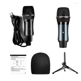 Microphones USB Condenser Computer Microphone With Adjustable Mount Anti-Vibration Mic Kit For Streaming Podcasting Vocal Recording