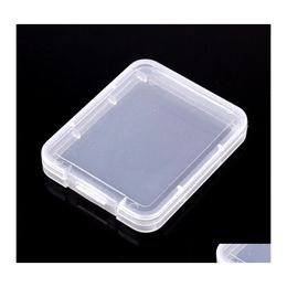 Storage Boxes Bins Cf Card Rhiannon Protection Case Portable Pure Color Transparent Plastic Boxs Easy To Carry 0 12Ys J2 Drop Deli Otcj3