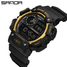 Wristwatches Men Digital Watch LED Display Waterproof Male Chronograph Calendar Alarm Sport Watches Relogio Masculino 2023