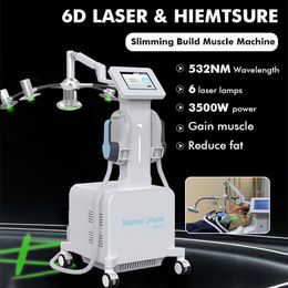 HIEMT EMS Muscle Stimulation 6D Laser Fat Removal Machine Weight Loss Fat Reduce EMSlim Cellulite Removal Body Contouring Equipment