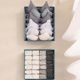 Storage Drawers 2023 Foldable Underwear Drawer Organisers Dividers Clothes Organiser Box For Bras Scarves Ties Socks Boxes Y2L6