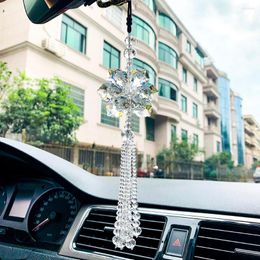 Decorative Figurines Car Pendant Transparent 3 Layers Crystal Decoration Ornaments Suncatcher Hanging Trim Pendants Wedding