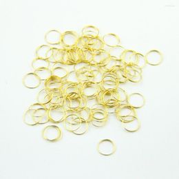 Chandelier Crystal 8/10/11/12/13/15mm Golden Colour Connectors Metal Rings For Glass Balls Pendant Prism Beads Connect Decoration