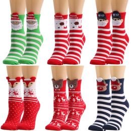 Women Socks Men Lover Christmas Celebrate Santa Elk Gift Party Biscuits Snow Happy Funny Tide Cotton