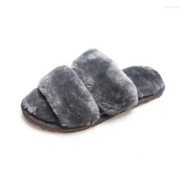 Slippers 2023 European And OK American Ladies Plus Size Indoor Elastic Open-toed Warm Cotton Mop 2383