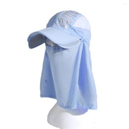 Cycling Caps 1PCS Summer Sun Hat UV Protection Large Brimmed With Neck Flap Shawl Hats Outdoor Protect Face Breathable