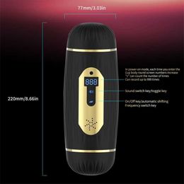 Sex toy Massager Automatic Male Masturbator Cup Machines Silicone Vagina Real Blowjob Masturbation Toys for Men