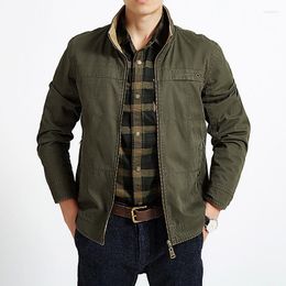 Men's Jackets Autumn Spring Military Jacket Men Cotton Letter Embroidery Business Casual Multi-pocket Tactical Chaquetas Plus Size 5XL