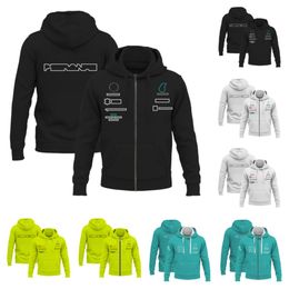 F1 Team Sweater New Racing Hoodie for Men and Women Leisure Zipper Sweater Jacket