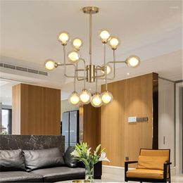 Pendant Lamps Nordic Led Lighting Living Room Bedroom Lamp Personality Wrought Iron Chandelier Simple Modern Home Restaurant