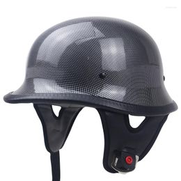 Motorcycle Helmets German Helmet M35 Design Half Face DOT Approved Chopper Bike Adults Light Weight No Mushroon Profile