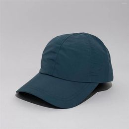 Berets Solid Blue Colour Baseball Cap Mens Ladies Caps Hats Quick Dry WaterProof Adjustable Hat Camping Hiking Soft Nylon