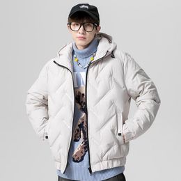 Men's Down Mens Winter Trendy Teen Fashion Jacket Warm White Duck Coat Clothes