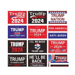 Banner Flags Trump 2024 Flag Mtistyles Donald Keep America Again Polyester Decor For President Usa 3X5 Ft 90X150 Cm Drop Delivery Ho Dhcnq