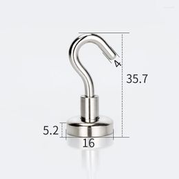 Hooks 24 Pcs Magnetic Magnets With Super Strong Neodymium Hook For Kitchen Bathroom Garage Office