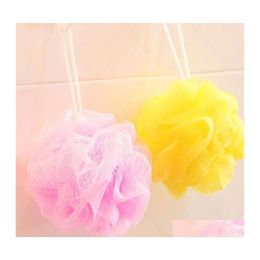 Bath Brushes Sponges Scrubbers Brushes Loofah Sponge Milk Accessories Nylon Shower Ball 10G Soft Body Cleaning Mesh Brush 21 R2 D Otb5H