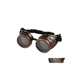 Party Favour Unisex Gothic Vintage Victorian Style Steampunk Goggles Welding Punk Glasses Cosplay Drop Delivery Home Garden Festive S Dhibc