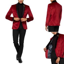 One Piece Wedding Tuxedos Men Suits Fashion Corduroy Luscious One Coat Customized Fit Pockets Bridegroom Casual Three Packets Plus Size Handsome Coat