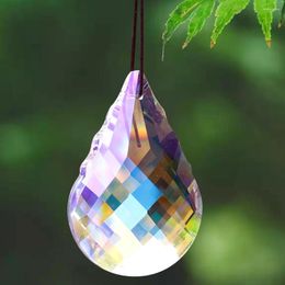 Chandelier Crystal Muy Bien 89mm Shinning AB Colour Sun Catcher Art Faceted Glass Pendant Prism Spare Parts Hanging Decoration