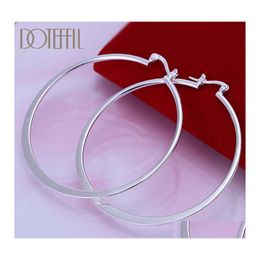 Hoop Huggie Hie Sterling Sier Classic Big Circle Earrings Women Party Gift Fashion Charm Wedding Engagement Jewelryhoop Hiehoop Dr Dh92I