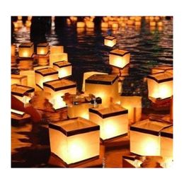 Other Festive Party Supplies Diy Manual Paper Lanterns Floating Water Lantern For Birthday Wedding Home Festival Decoration With C Ottal