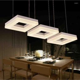 Pendant Lamps Led Dining Room Light Three Head Living Lamp Lighting For Bar Table Acrylic Decoration Lights