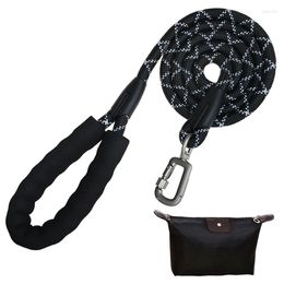 Dog Collars Heavy Duty Leash For Large Medium Dogs 5 FT Strong With Comfortable Padded Handle And Highly Reflective Threads