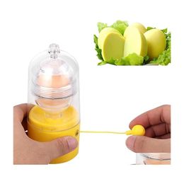 Egg Tools Hand Powered Golden Maker White And Yolk Spin Mixer Hine Kitchen Gadgets Drop Delivery Home Garden Dining Bar Dhwep