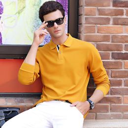 Men's Polos AIRGRACIAS Long Sleeve PoloShirts Men 2023 Autumn Casual Mens Tops Slim Cotton 6 Colour Male Polo Brand Clothing M-3XL