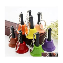 Party Favour 39Mm Christmas Hand Bell Santa Claus Jingle Bells Supplies Decoration Metal Bellss Decorative Dinner Drop Delivery Home Dhx5I