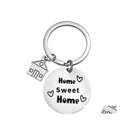 Party Favour Family Key Chain Home Sweet European And American Style Pendant Manufacturer Direct Sales Wholesale Drop Delivery Garden Dh7Zr