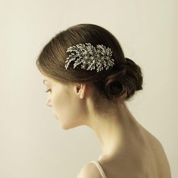 Headpieces O841 Plastic Beads Wedding Hair Comb Bridal Professional For Pearl Hairpiece Accessory