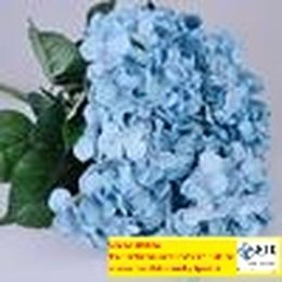 One Piece 7 stemsbunch 51CM Long European Style Silk Artificial Hydrangea Flower Fake Flower Bush For Wedding Bouquet Home Decoration