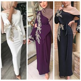 Ethnic Clothing Eid Abaya Dubai Turkey Muslim Hijab Dress Kaftan Caftan Lace Islamic For Women Ramadan Kimono Dresses Robe Vestidos2023