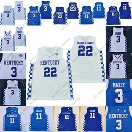 College Basketball Wears Kentucky Wildcats Basketball Jersey NCAA College Sahvir Wheeler Kellan Grady Davion Mintz Zan Payne Jacob Toppin Kareem Watkins Clarke Ma