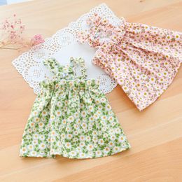 Dog Apparel Clothing Summer Print Breathable Puppy Slip Dress Thin Teddy Cat Princess Skirt Stripe Floral Hawaiian For Small