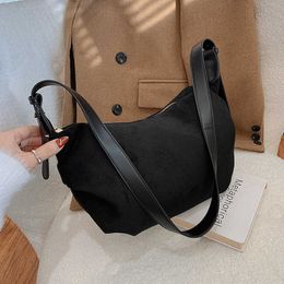 Schulter Taschen Frauen Matte Handtaschen Hohe Qualität Crossbody für Hobos Messenger Vintage Solide Tasche Weibliche Neue Sac 2023 230116