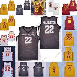 Basketball Jerseys Custom Iowa State Cyclones Basketball Jersey NCAA College Haliburton Caleb Grill Izaiah Brockington Tyrese Hunter Gabe Kalscheur Jeff